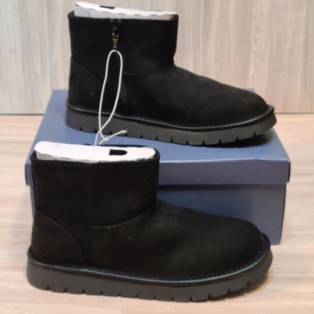 Universal Thread May Ankle Boots Womens Size 8 Black Memory Foam NWT